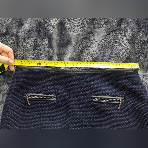 Royal Blue & Black Skirt by Contemporaine - Simon's - Picture 7 of 12